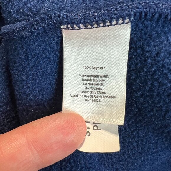 Vineyard Vines Fleece 1/4 Snap Pullover Mens Large Blue Harbor Shep Shirt Jacket - Picture 14 of 16